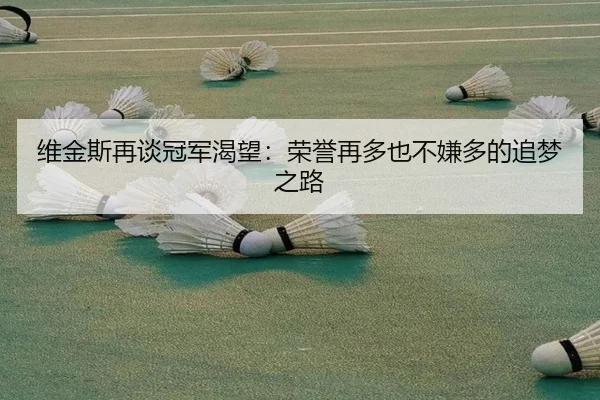 维金斯再谈冠军渴望：荣誉再多也不嫌多的追梦之路